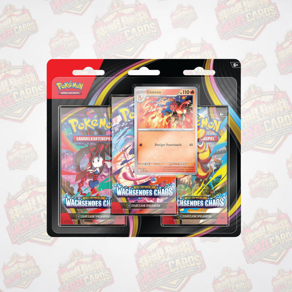 Pokemon Wachsendes Chaos 3er BlisterPromo Deutsch Sealed