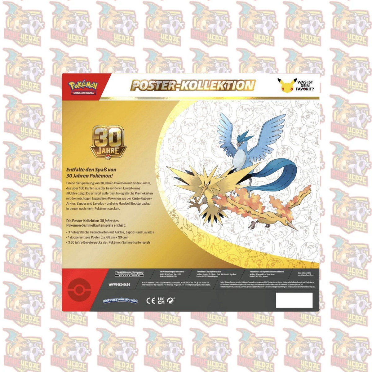 Pokémon 30th Celebration Poster Collection – 30 Jahre Jubiläum – Englisch