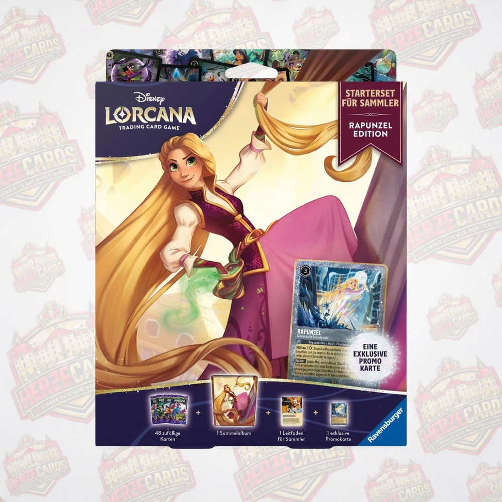Disney Lorcana Starterset für Sammler Rapunzel Edition Deutsch