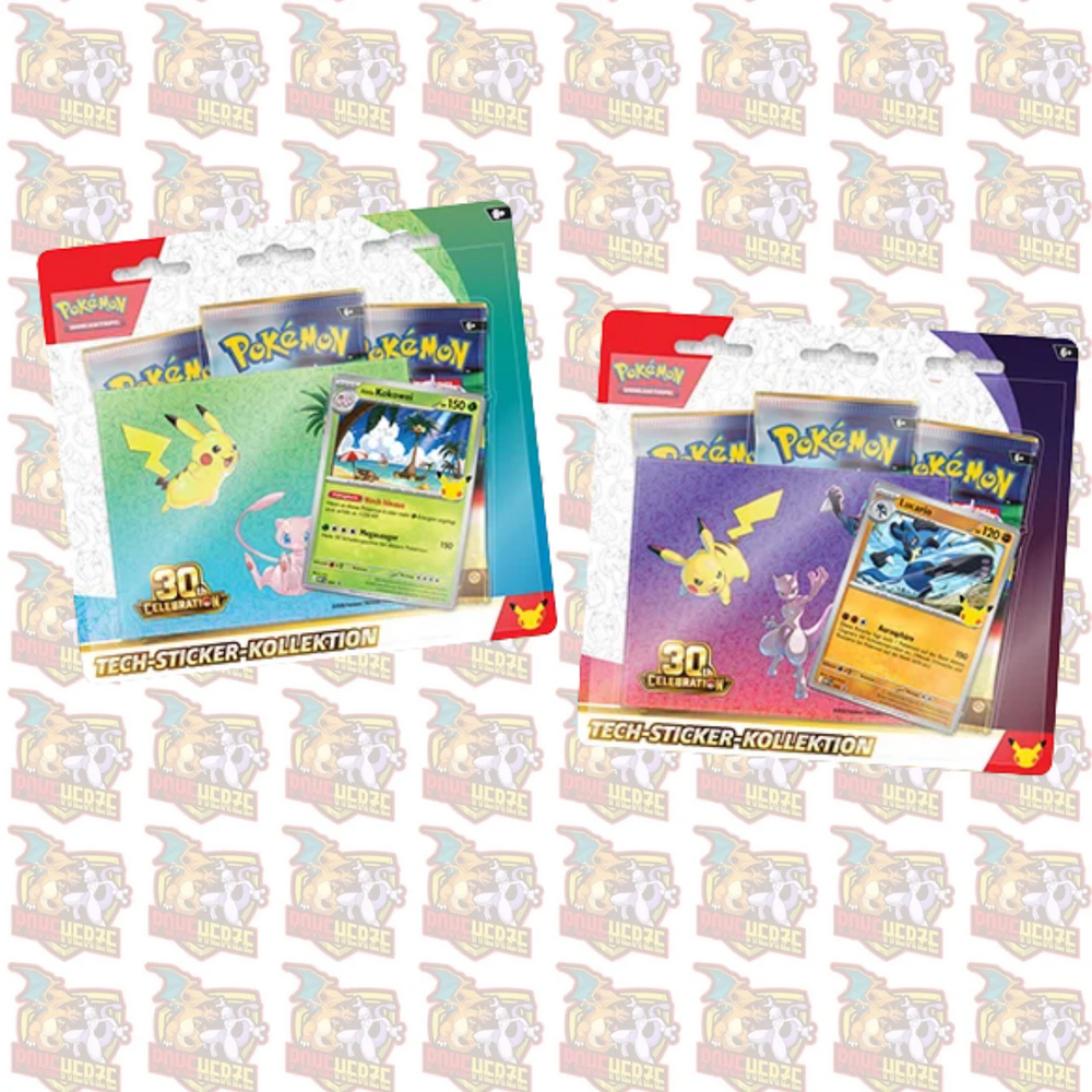 Pokémon 30 Jahre  Tech-Sticker-Kollektion Deutsch Sealed