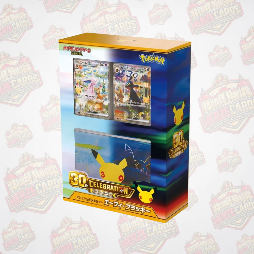 Pokémon 30th Celebration Premium Deck Set – Psiana & Nachtara Traditionell Chinesisch Sealed