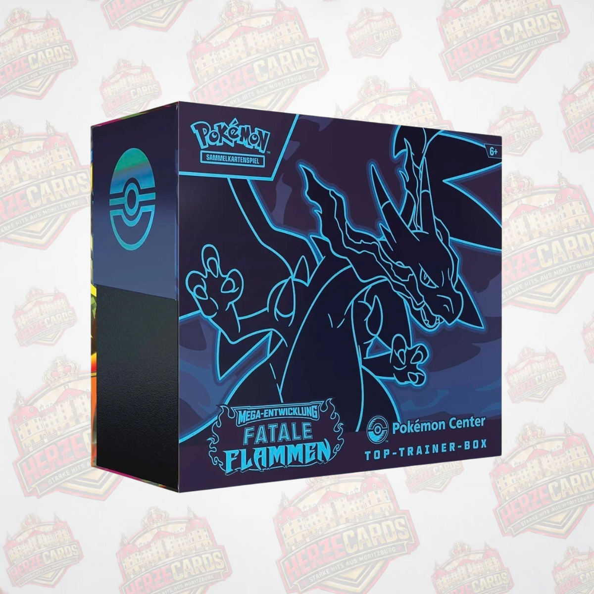 Pokémon Fatale Flammen Pokémon Center Top Trainer Box Deutsch Sealed
