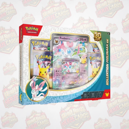 Pokémon 30 Jahre ex-Kollektion Feelinara-ex oder Quajutsu-ex – Deutsch Sealed