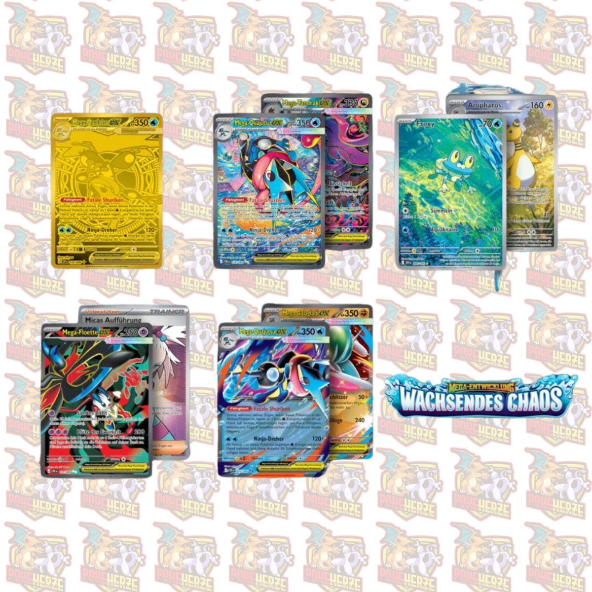 Pokemon Wachsendes Chaos 3er BlisterPromo Deutsch Sealed