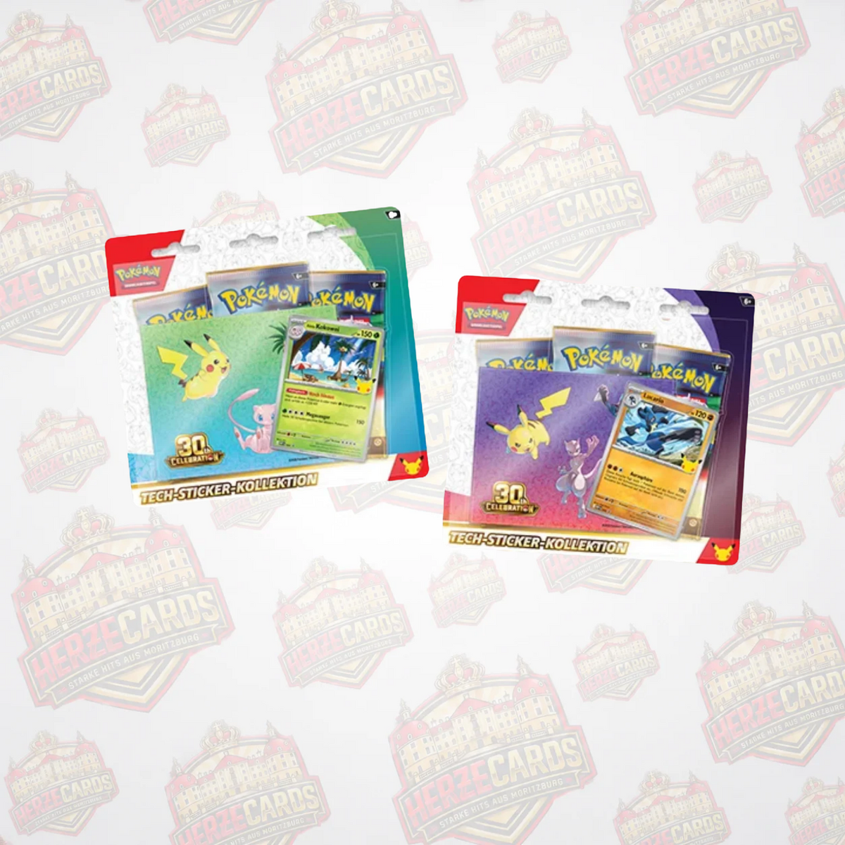 Pokémon 30 Jahre  Tech-Sticker-Kollektion Deutsch Sealed
