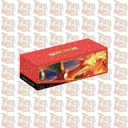 Pokémon Charizard Glurak ex Premium Box T-Chinesisch mit Promo Karte und 10 Boostern Sealed