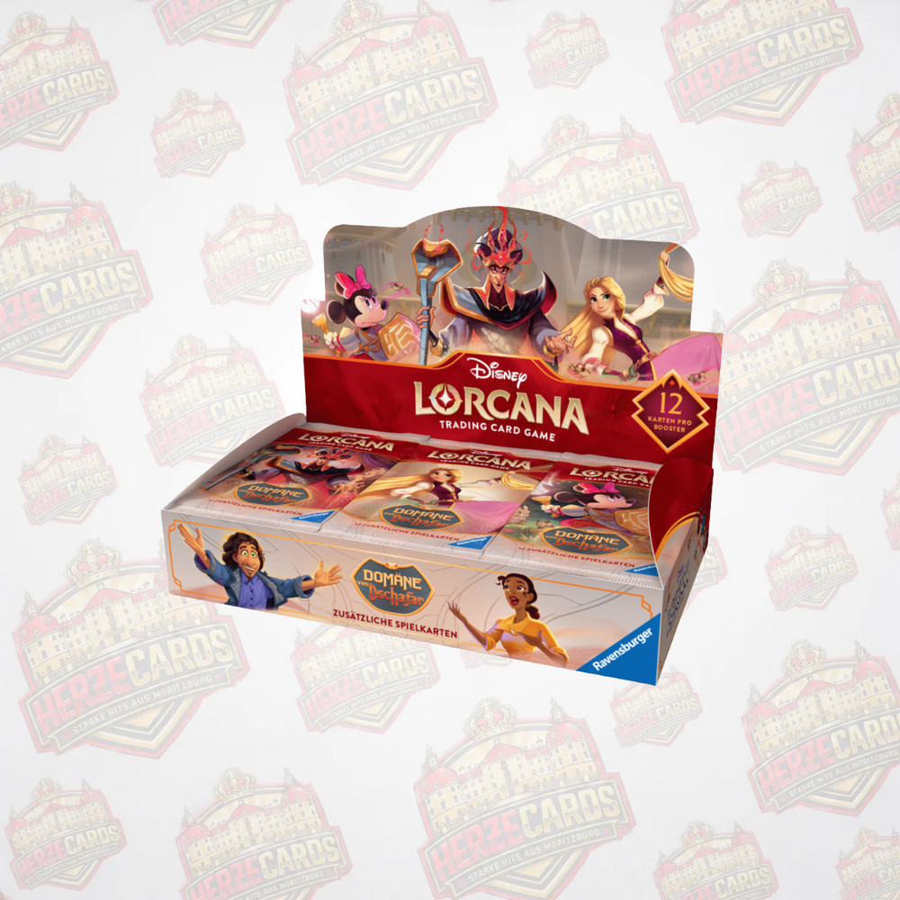 Disney Lorcana Domäne von Dschafar Booster Display oder Einzelbooster Deutsch Ravensburger Sealed