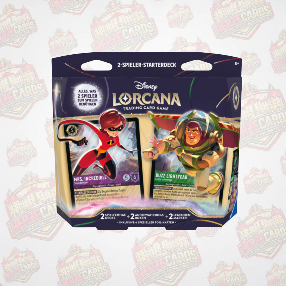 Disney Lorcana Zwei Spieler Starterdeck Deutsch Einstieg fuer 2 Spieler Ravensburger
