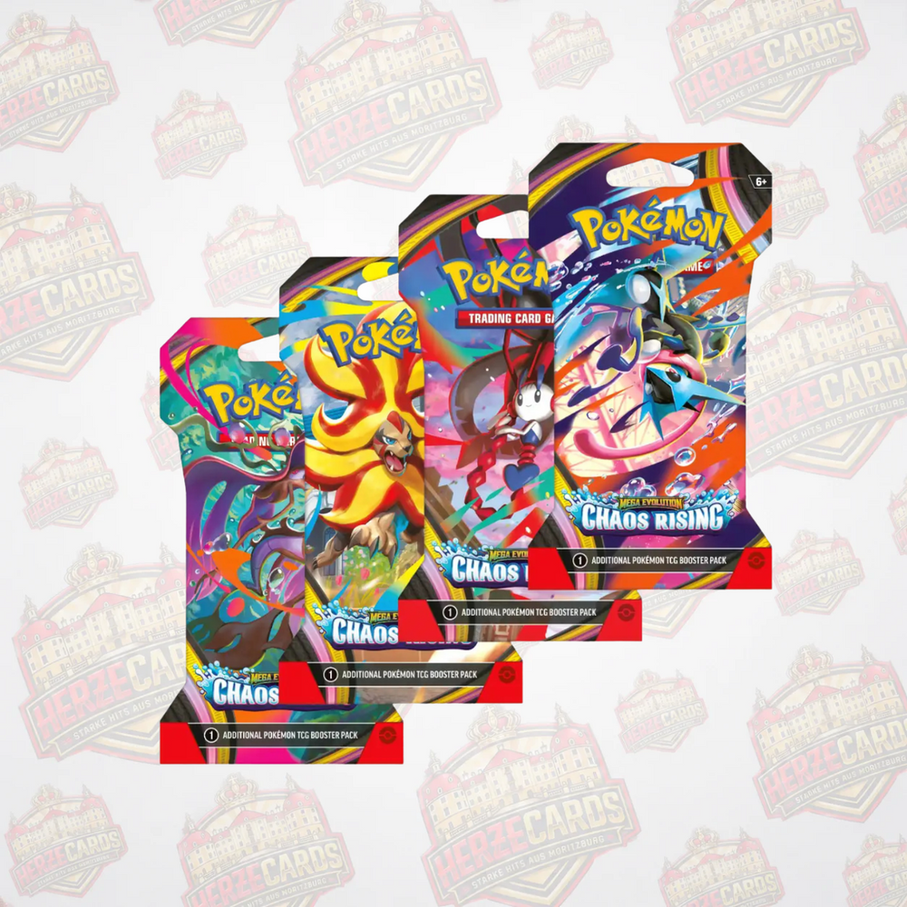 Pokémon Chaos Rising Sleeved Booster Englisch Seald+Versiegelt