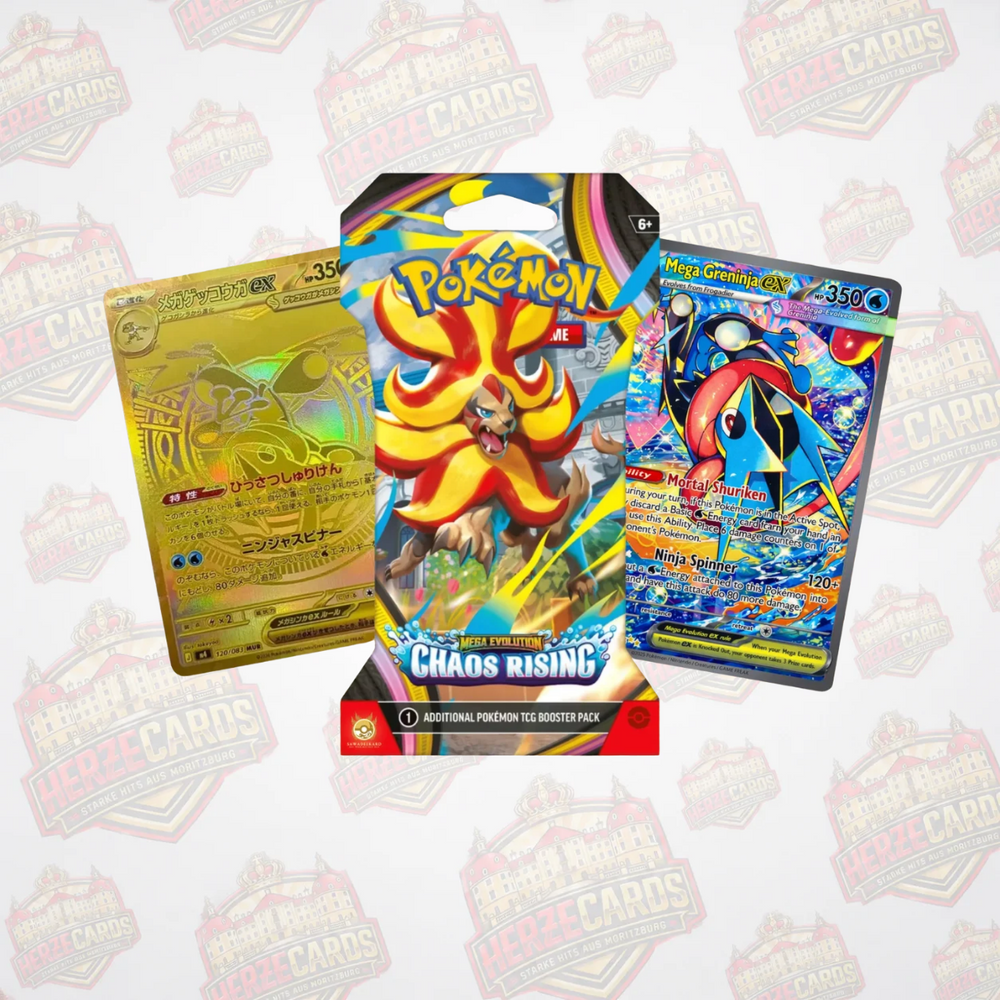 Pokémon Chaos Rising Sleeved Booster Englisch Seald+Versiegelt