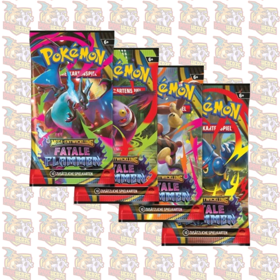 Pokemon Fatale Flammen Einzelbooster Deutsch Sealed