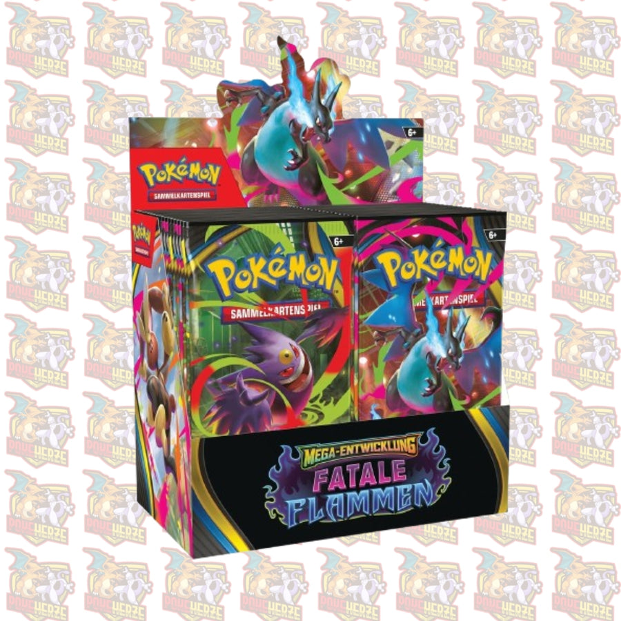 Pokemon Fatale Flammen Display Sealed Deuscht