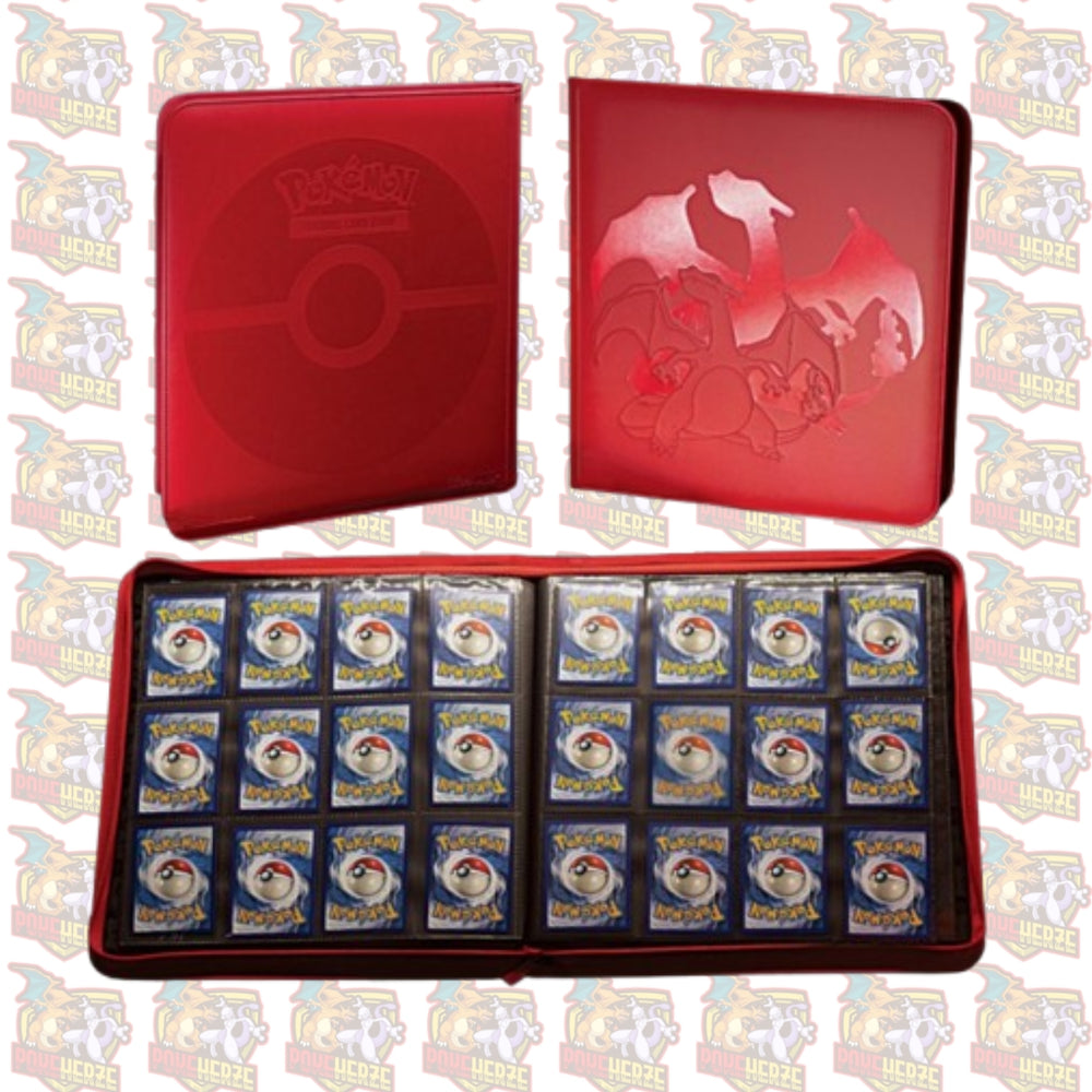 Ultra Pro Elite Series Charizard Glurak 12 Pocket Zipper Binder Pokemon Karten Ordner